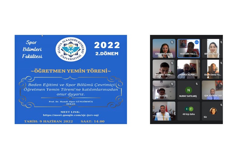 ALKÜ SPOR BİLİMLERİ FAKÜLTESİ’NDE ÖĞRETMEN YEMİNİ 